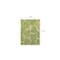 Homeroots 6 x 9 ft. Sand & Lime Green Leaves Indoor & Outdoor Area Rug 384345 - alternate 2